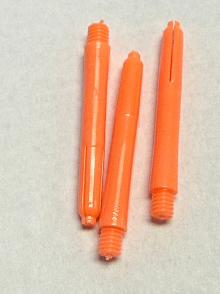 Fluro Orange Short Nylon Shafts