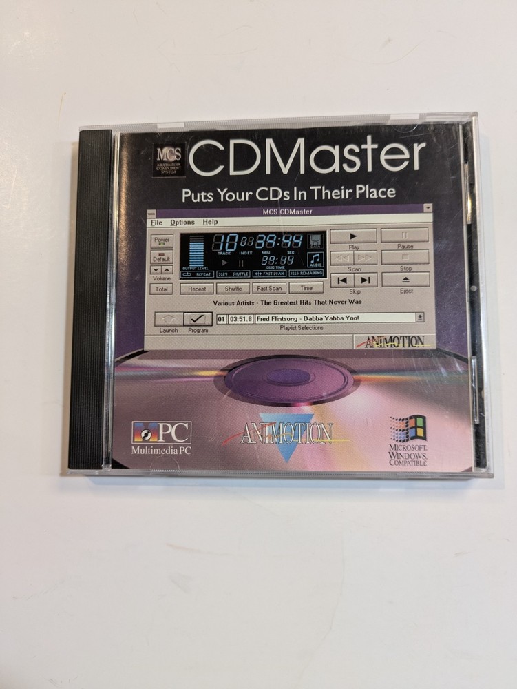 Vintage Animotion CD MASTER CD-Rom Software WINDOWS CD Cataloging