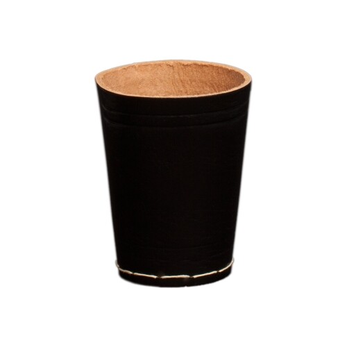 Gobelet à Dés de Cuir - Env. 8,5 CM X 6,5 CM - Noir