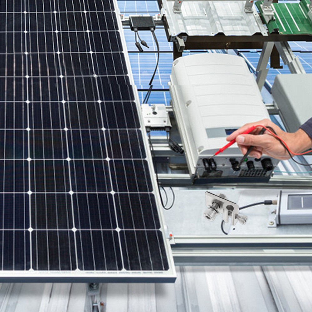 4 Pcs Ground Lug Cable Clamp Solar Panel Grounding Connector