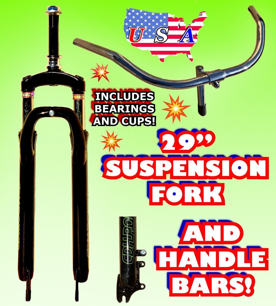 29'' Single Shoulder Suspension bicycle Fork-triple tree fork-Gas Motorized bike