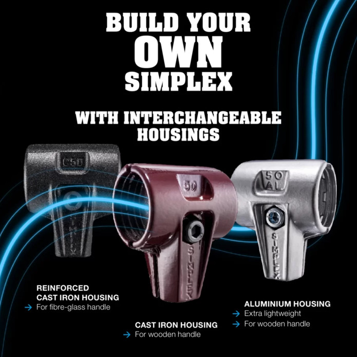 Halder 3209.060, Silver Soft Face Mallet Replacement Insert for Size 60 Simplex