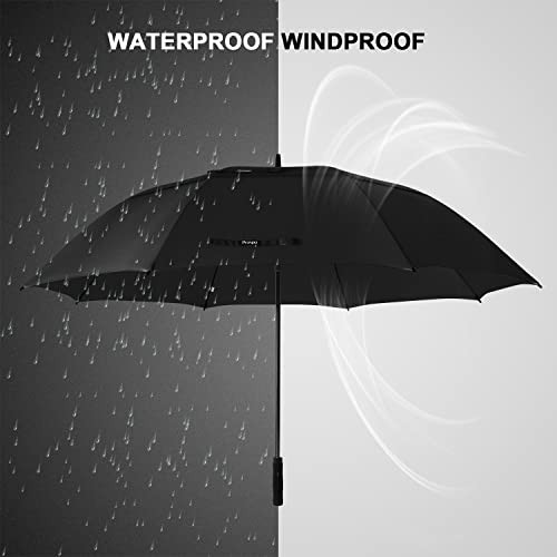 72 Inch Huge Golf Umbrella Windproof Large Umbrella Automatic Open With Black