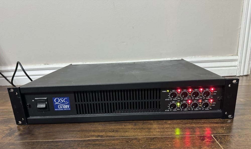 QSC CX108V Audio Amplifier - 8 Channel