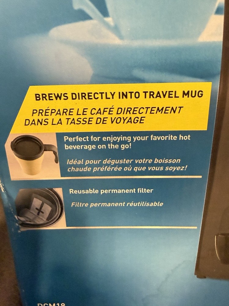 Black & Decker DCM18 Brew N Go Single Serve Coffee Maker Unused