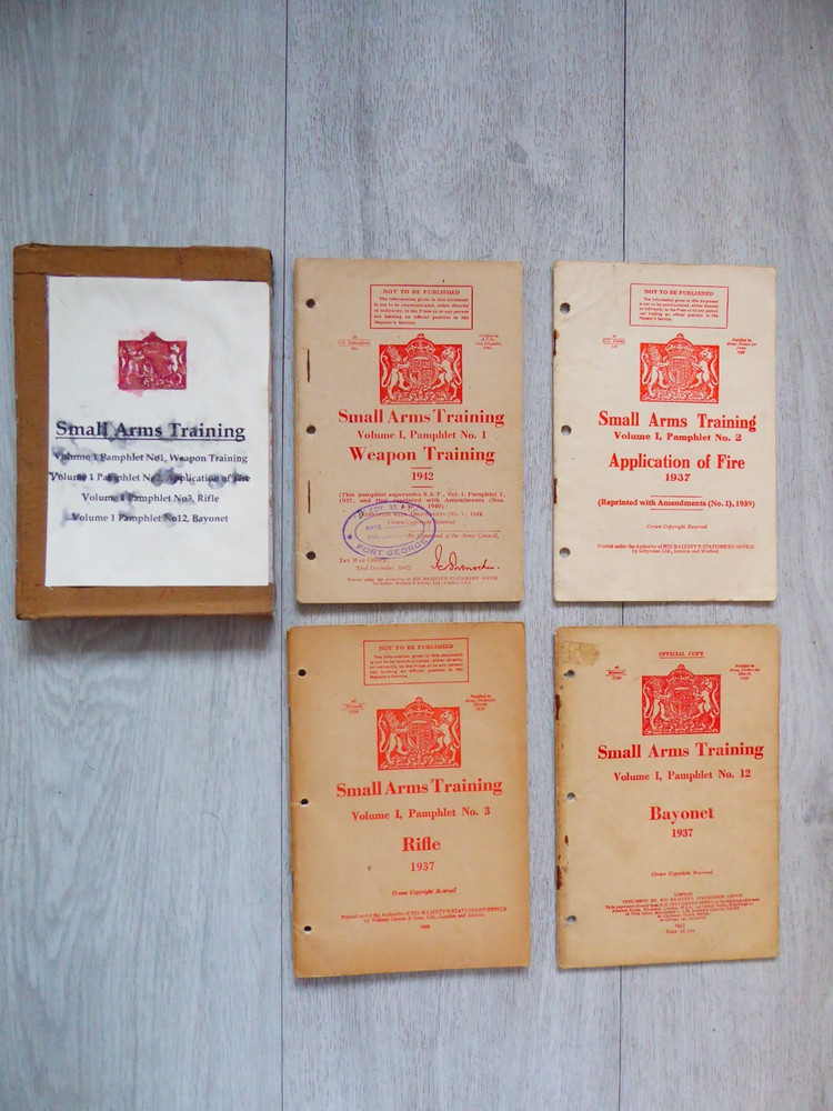 WW2 Small Arms Training Manuals x 4 (1937-42)