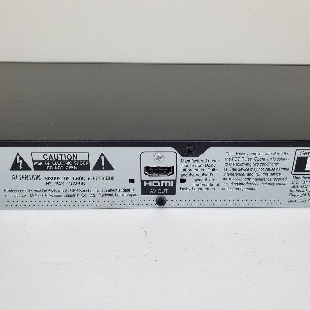 Panasonic DVD-S53 HDMI DVD CD No Remote Tested Working