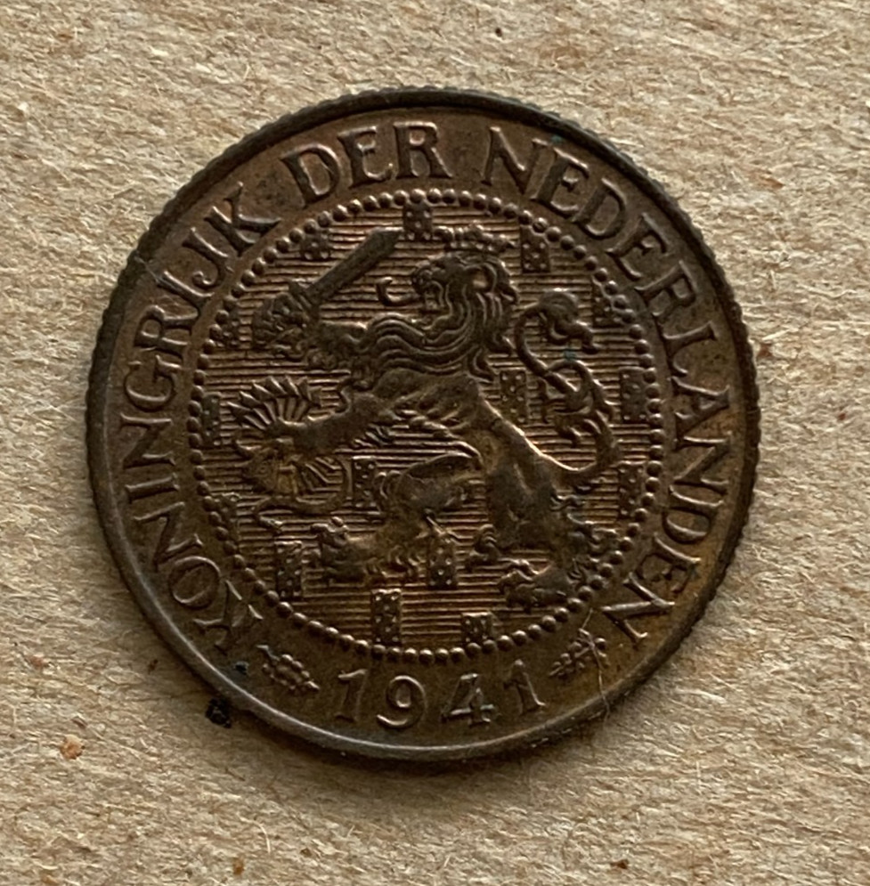 Netherlands, 1 Cent, 1941, KM#152, Uncirculated