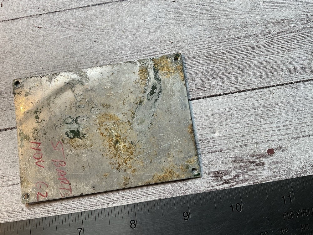 ORIGINAL WWII CESSNA T-50 AIRCRAFT DATA NAME PLATE