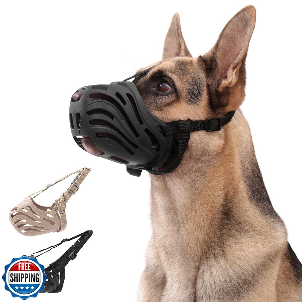 KnJuLee Dog Muzzle, Silicone Dog Muzzle, Durable, Breathable, Anti Bite, Anti