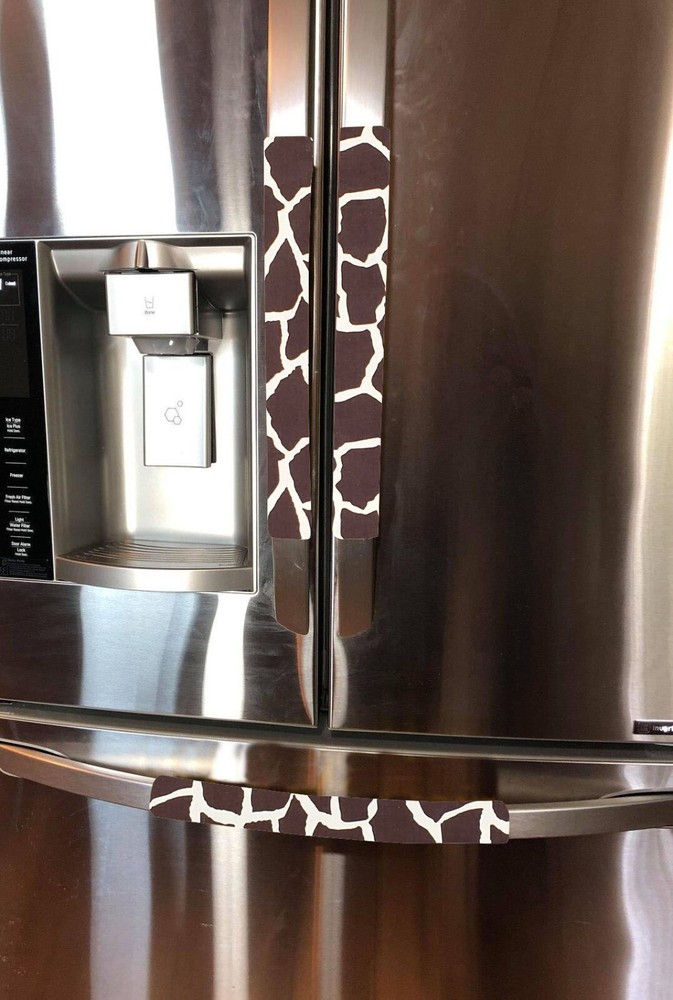 Animal Print Giraffe Refrigerator Oven Dishwasher Handle Covers