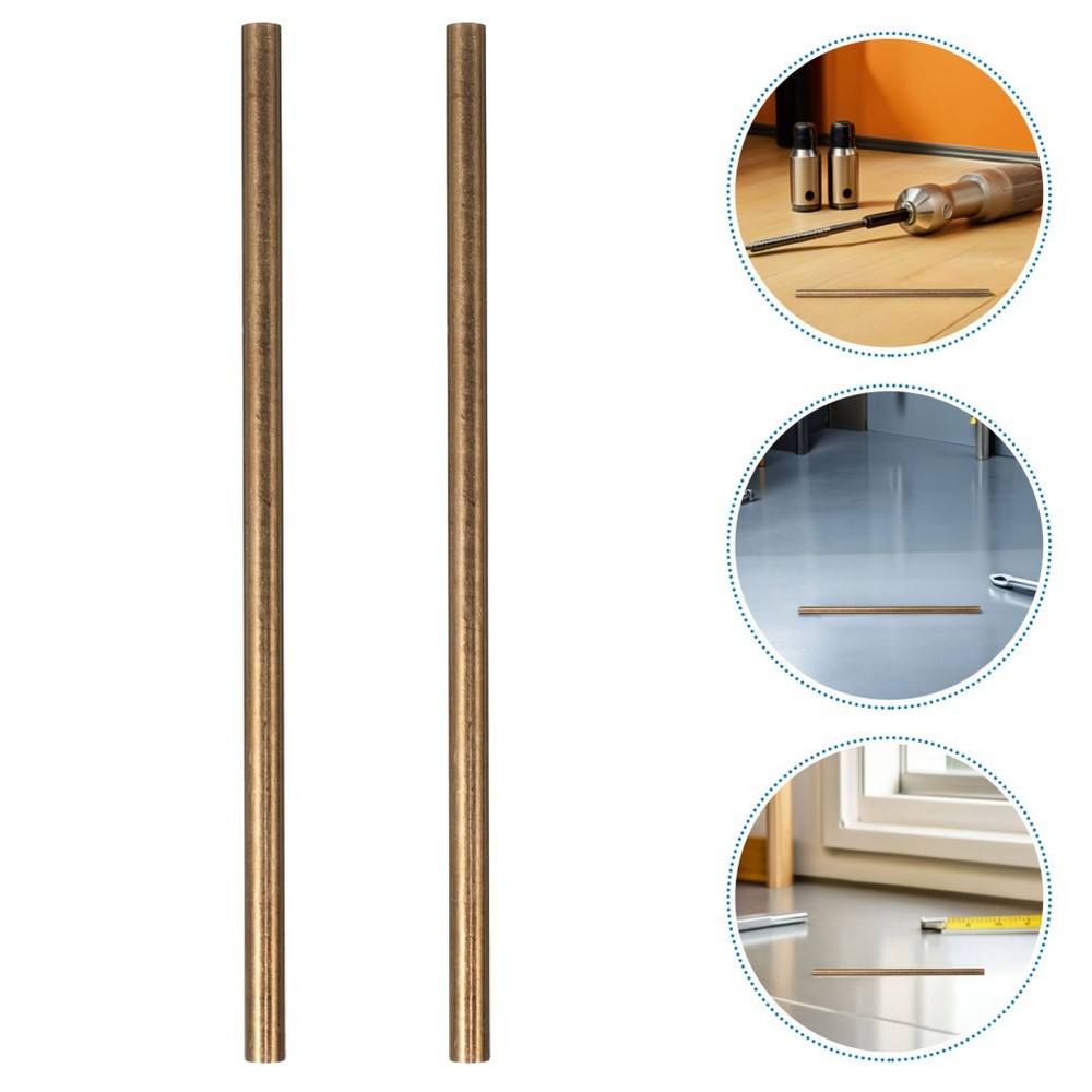 4 Pcs Handle Rivet Brass Dowels for Models Solid Round Rods Knife Scale Pins