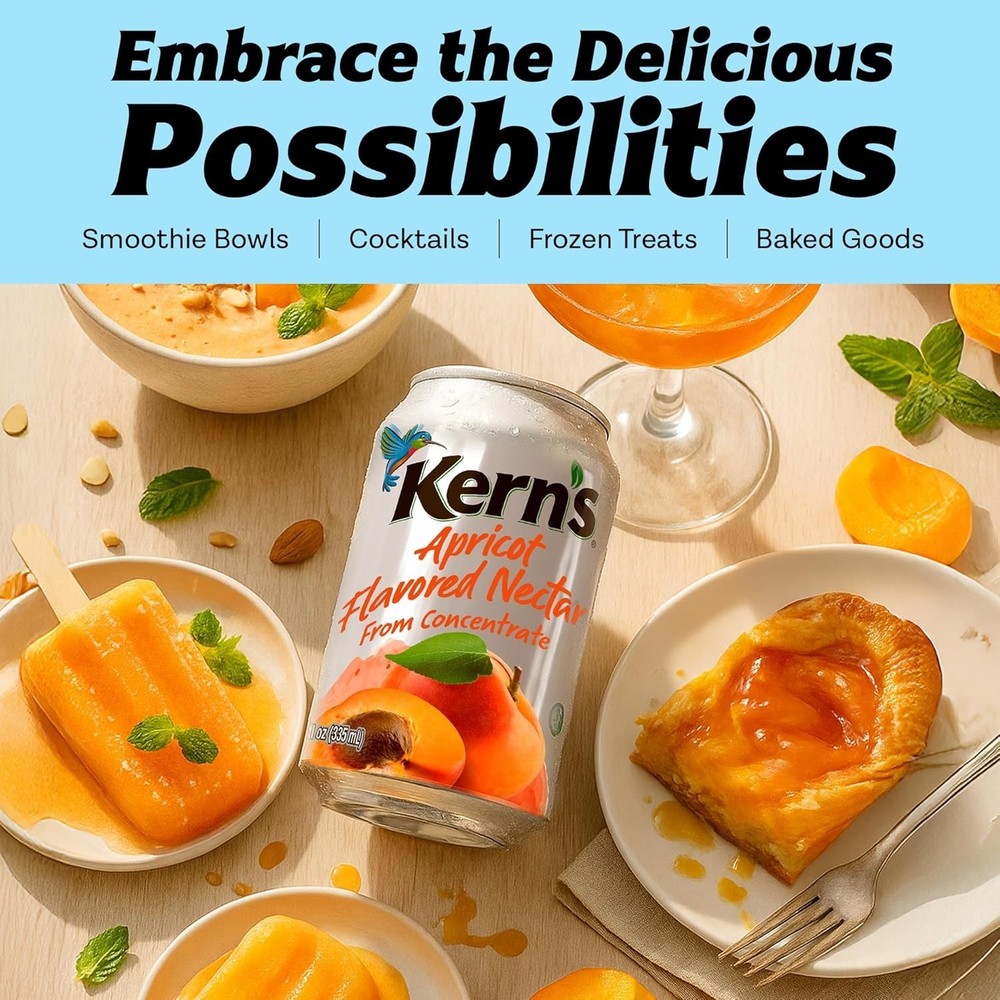 Kern'S Apricot Nectar 11.3 Fl Oz 24-Pack