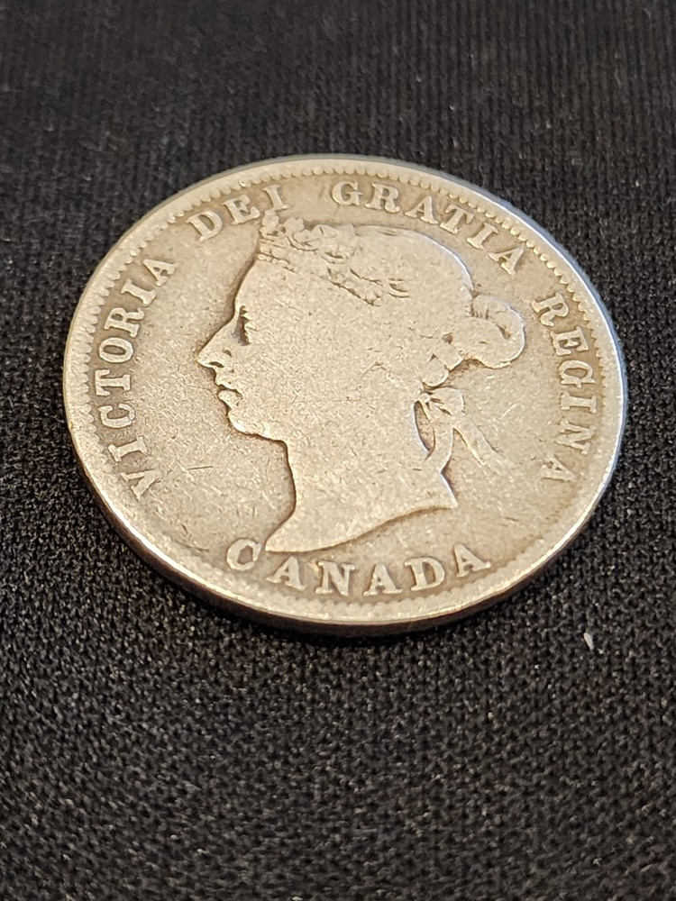 1901 Canada 25 Cents Silver Coin