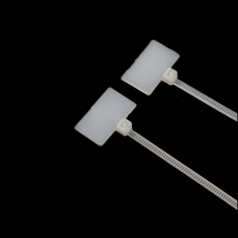Plastic Marker Cable Ties Nylon Tag Zip Wraps Tags Write On Label White 210mm