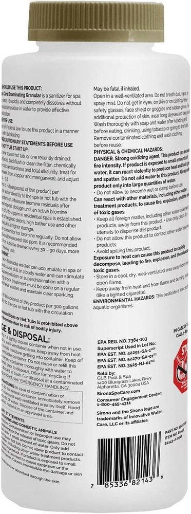 Sirona Spa Care Brominating Granular (2 lb)