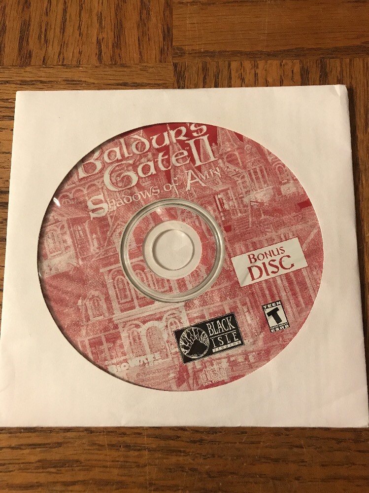 Baldurs Gate II Bonus Disc CD Rom-Rare