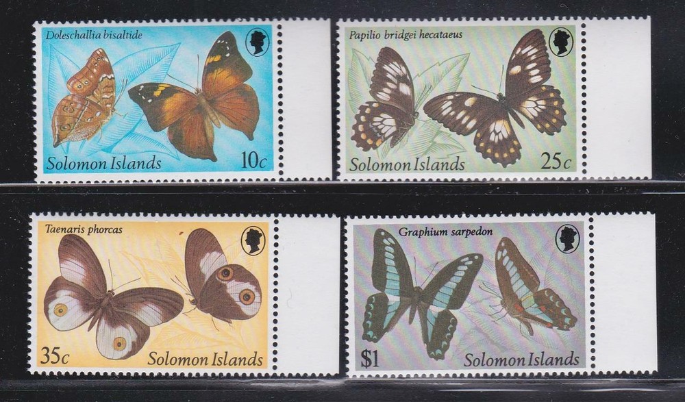 SOLOMON ISLANDS STAMPS 1982 BUTTERFLIES MNH - MISC227