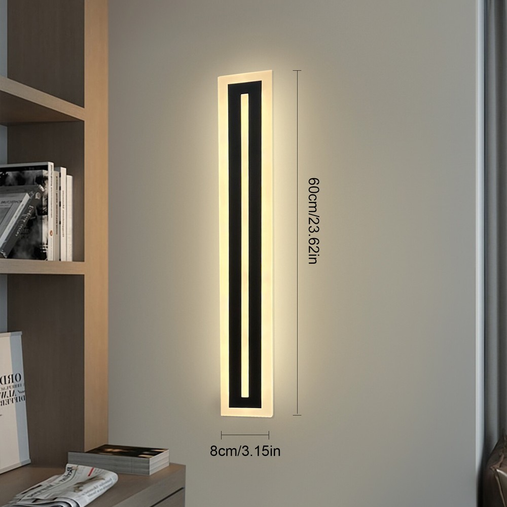 LED Wall Light Sconce Waterproof Outdoor Modern Lamp Exterior Lights Long Strip