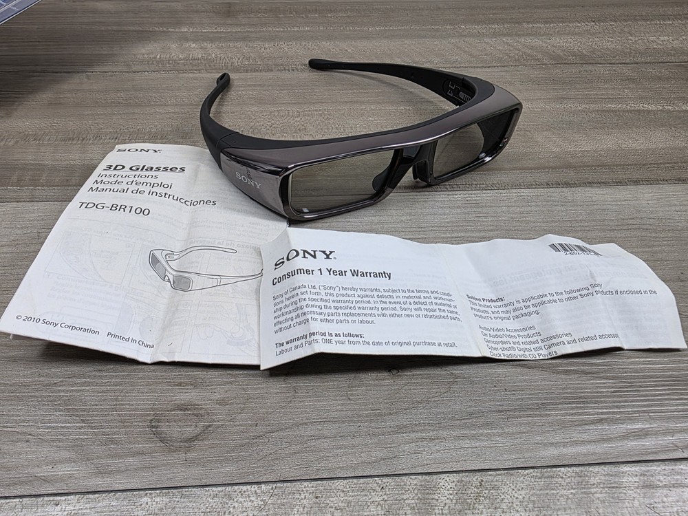 Sony 3D Glasses TDG-BR100 For  Bravia 3D HDTV