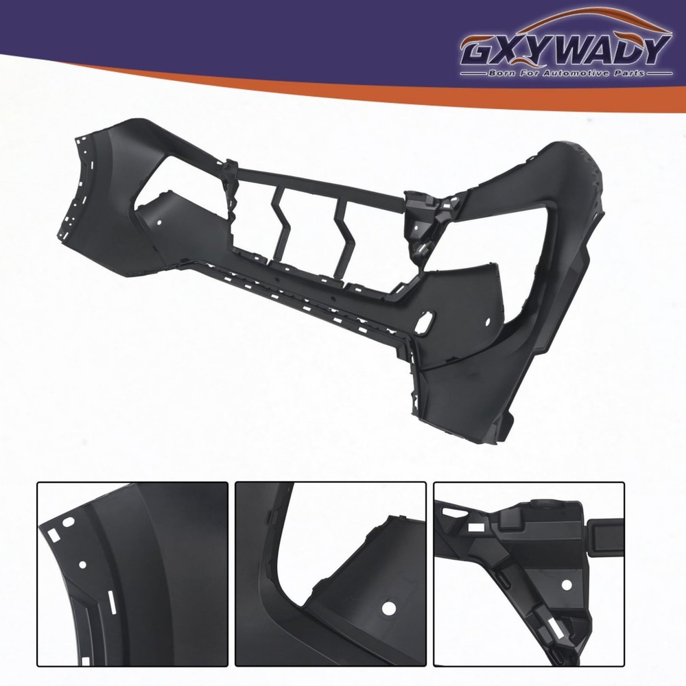 Replacement for Rogue 2024 Front Bumper Cover with Parking Sensor Holes