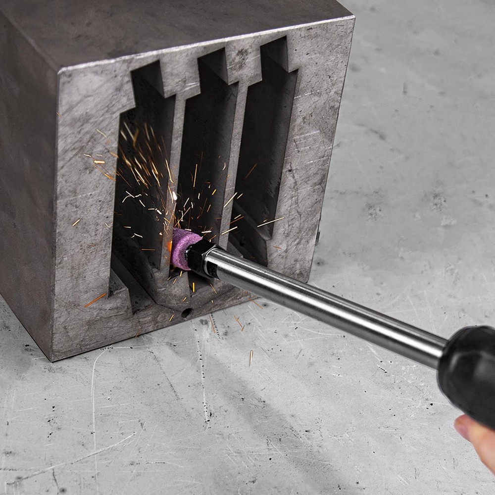 6" Extra Long Extension Electric Die Grinder, 1/4" Variable Speed Corded Powe...