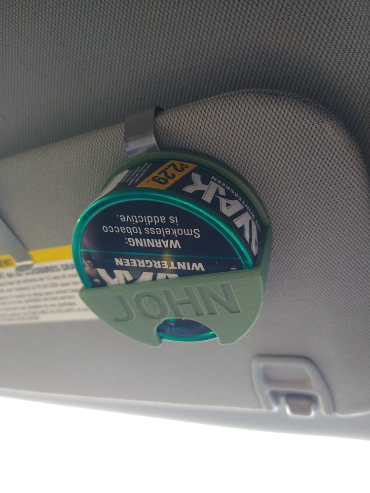 Personalized Copenhagen Pouches Visor Holster Clip