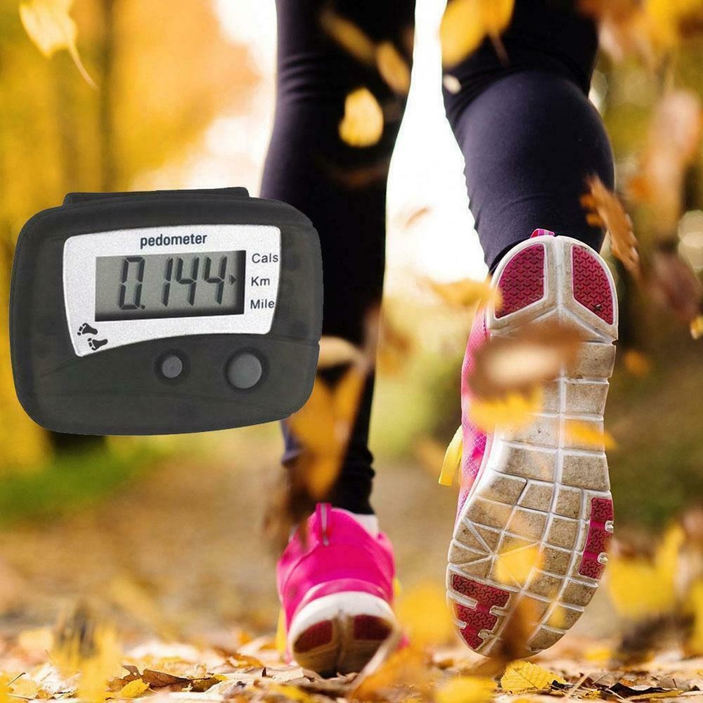 Black LCD Running Step Pedometer Walking Distance Calorie Passomete Counter Nice