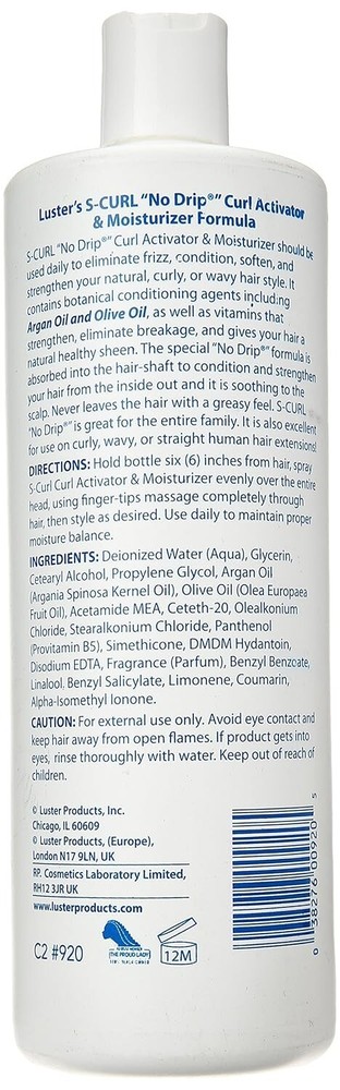 Luster's Scurl No Drip Curl Activator Moisturizer - 32 oz