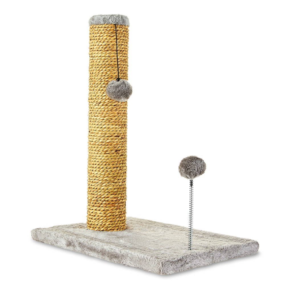 Small Seagrass Scratch and Play Post, Gray, 20"