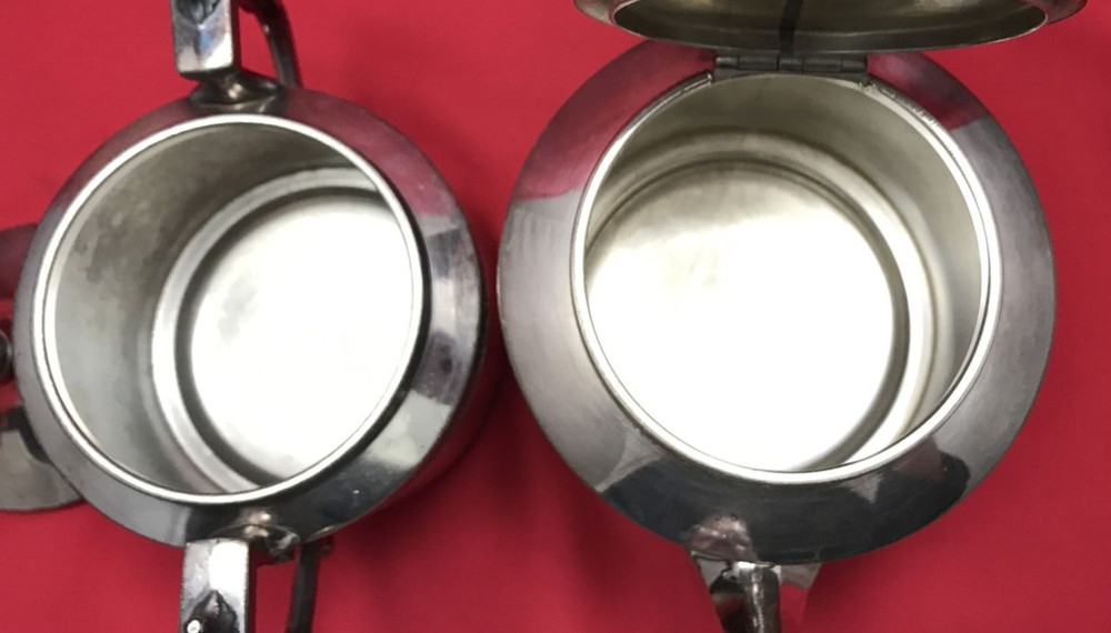 2 Pc Silverplated TEAPOT & COVERED WASTE Reed & Barton #2940