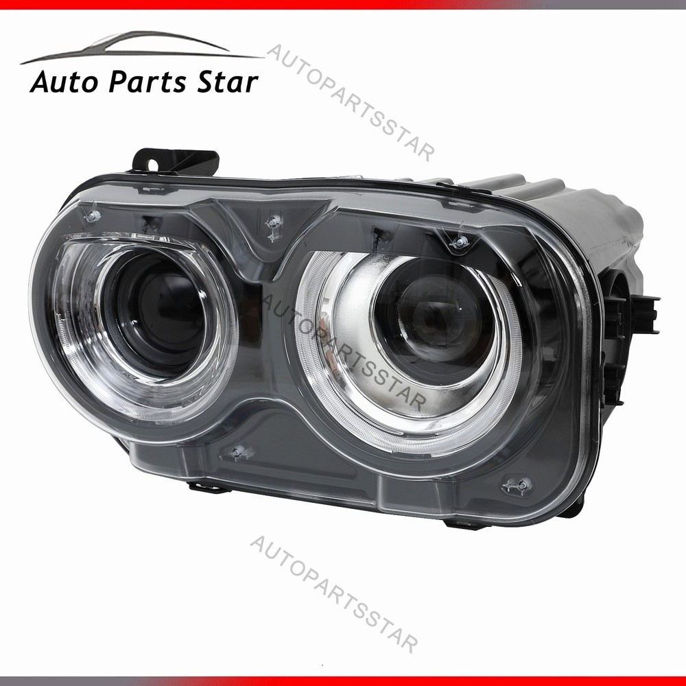 Driver/Left Side Headlight For Dodge Challenger 2015 2016 2017 2018 Halogen LED