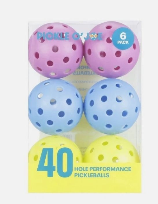 Pickle O'Joe 6pk Balls-Pickleballs (2-pack bundle)