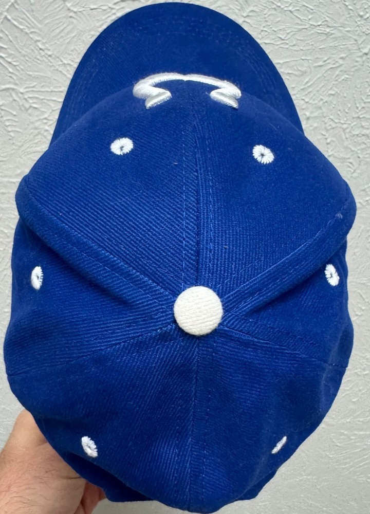 Indianapolis Colts NFL Team Apparel Blue White Basic Hat Cap Kids Strapback