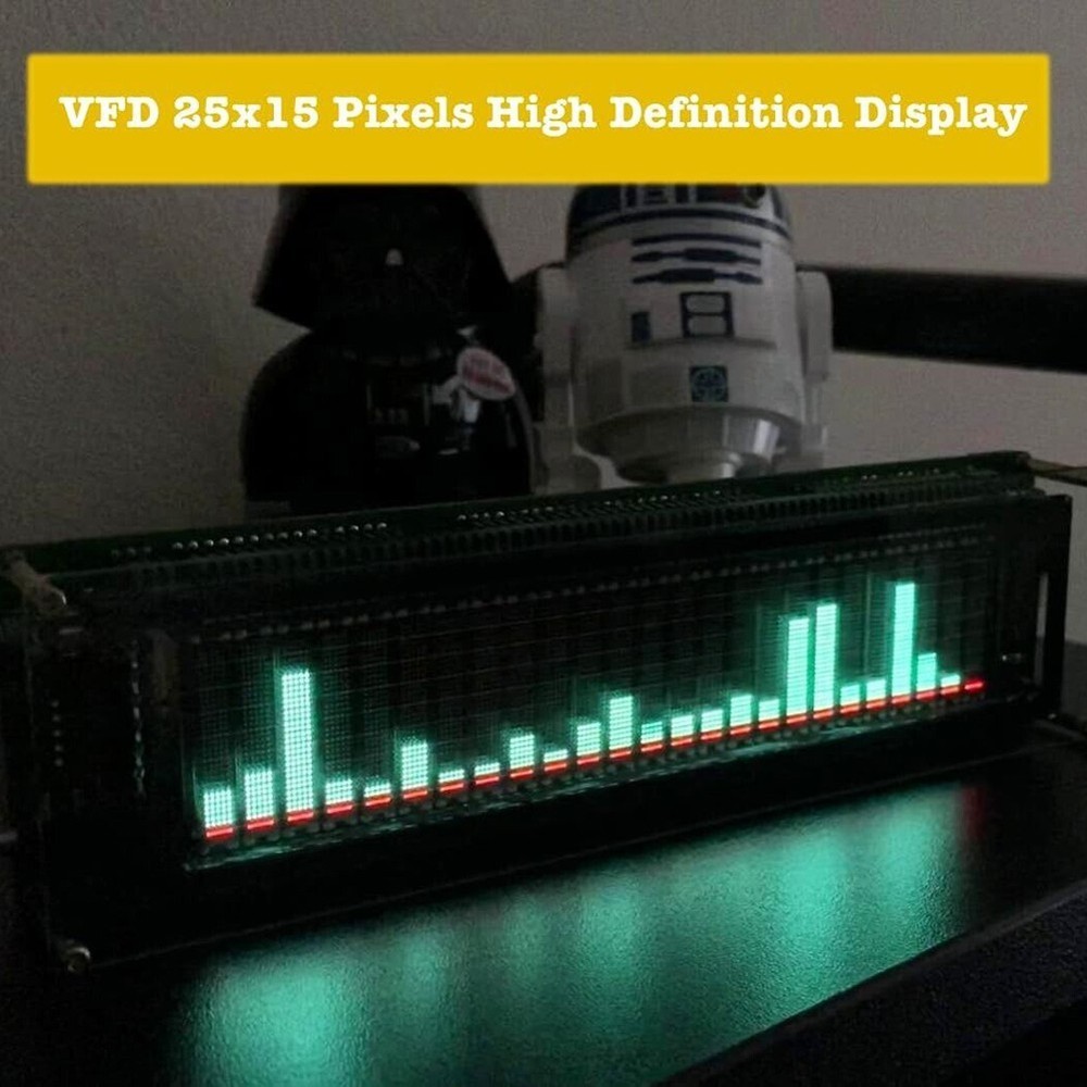 High Resolution AK2515 Audio for SPECTRUM Analyzer with AUX and MIC Inputs