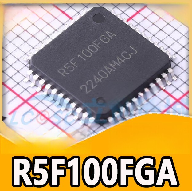 10PCS R5F100FGAFP #10 LQFP-44 16-Bit Microcontroller