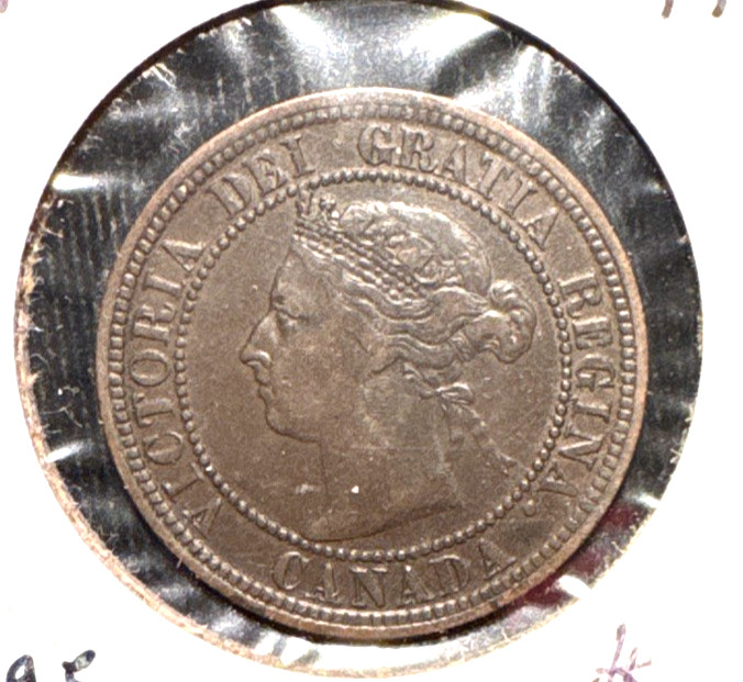 Canada 1882 H large cent KM 7 XF