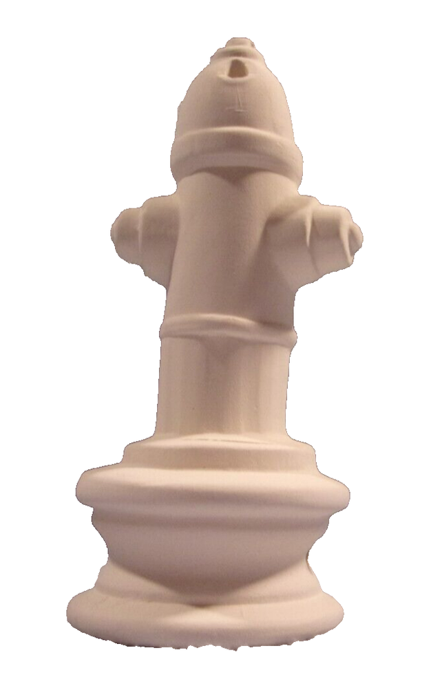 BISQUE L*96 -42.2928 Ceramic Ready to Paint FIRE HYDRANT Pie Vent