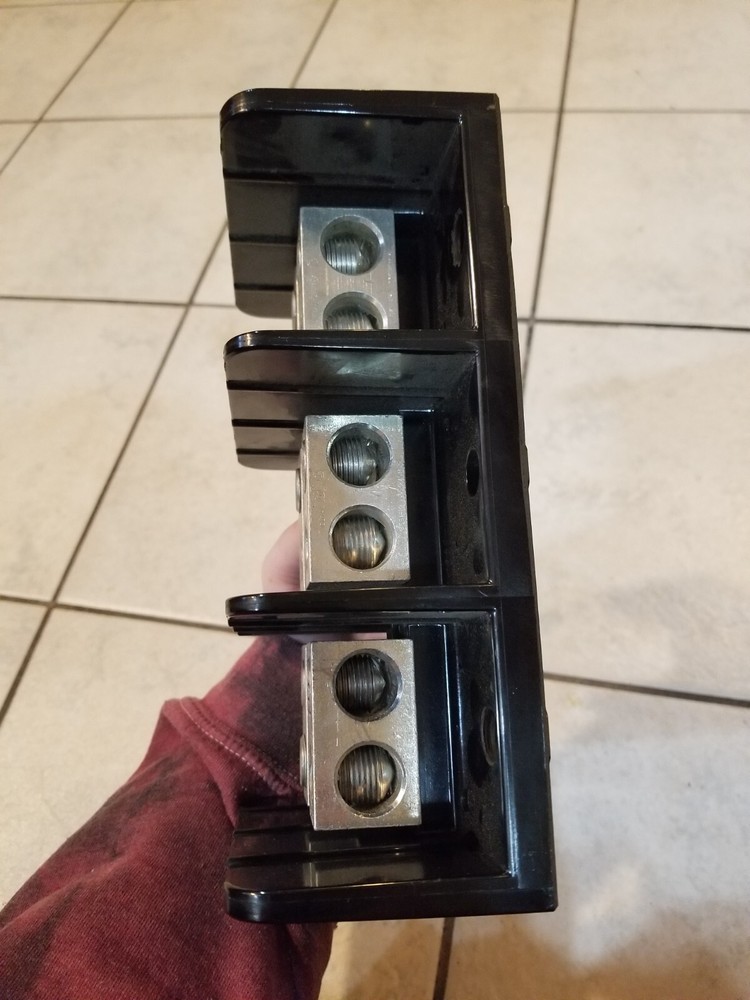 Square D Terminal Block Class 9080 Type LBA365202 Used