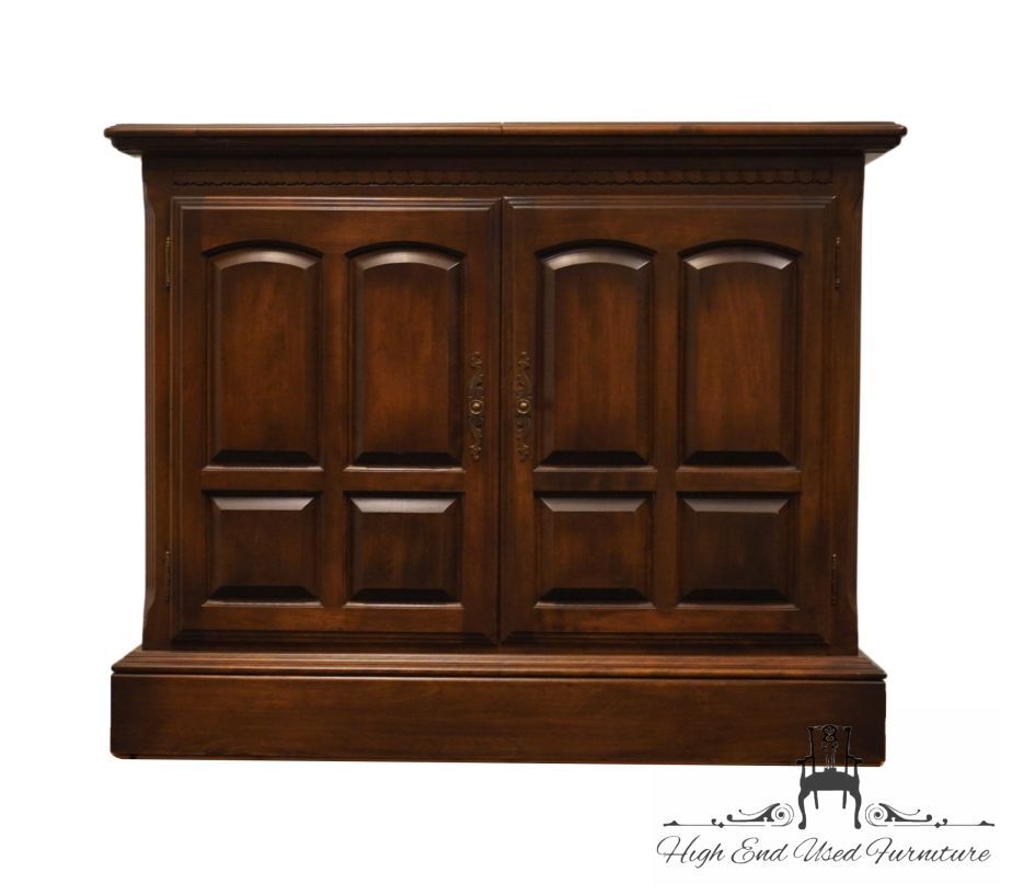 ETHAN ALLEN Classic Manor Solid Maple 63" Flip-Top Server Buffet 15-6015