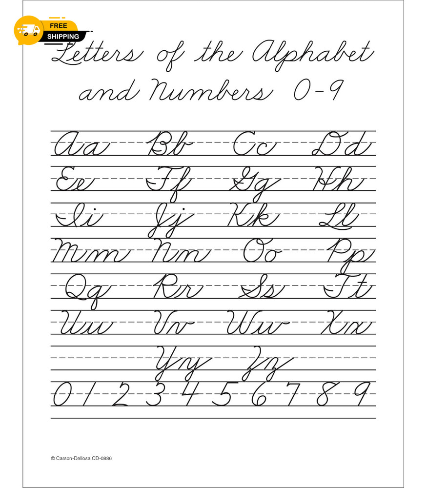 Carson Dellosa Beginning Cursive Handwriting Workbook, Traditional Writing Book