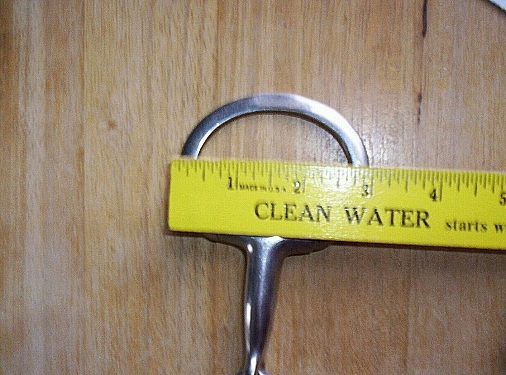 Gently Used Stainless Eggbutt Snaffle Bit 4" Mouth
