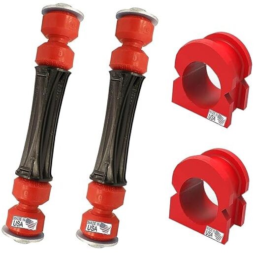 Suspension Dudes 4PC Front Sway Bar CODE RED Front Link & Bushing Kit