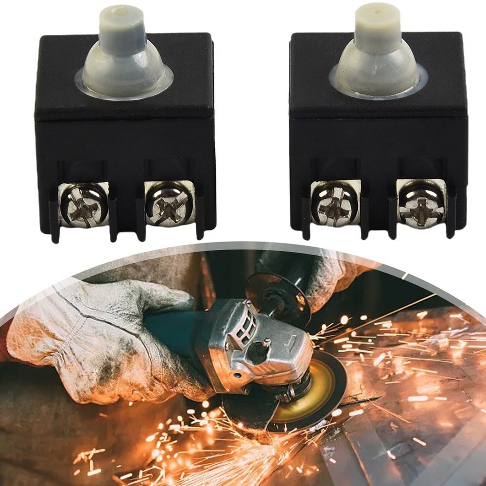 Angle Grinder Switch 100mm /4\" 250 (V) 2pcs 6 (A) Accessories Black Kit