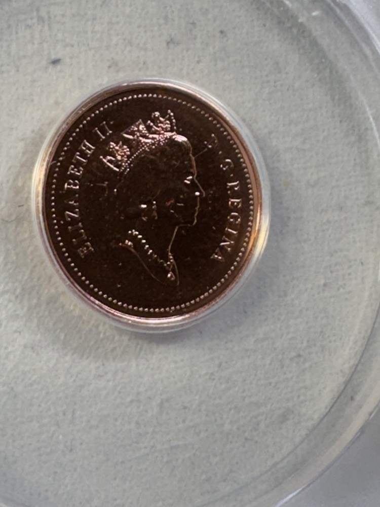 1999 Canada 1 Cent Graded MS 66 RD by ANACS
