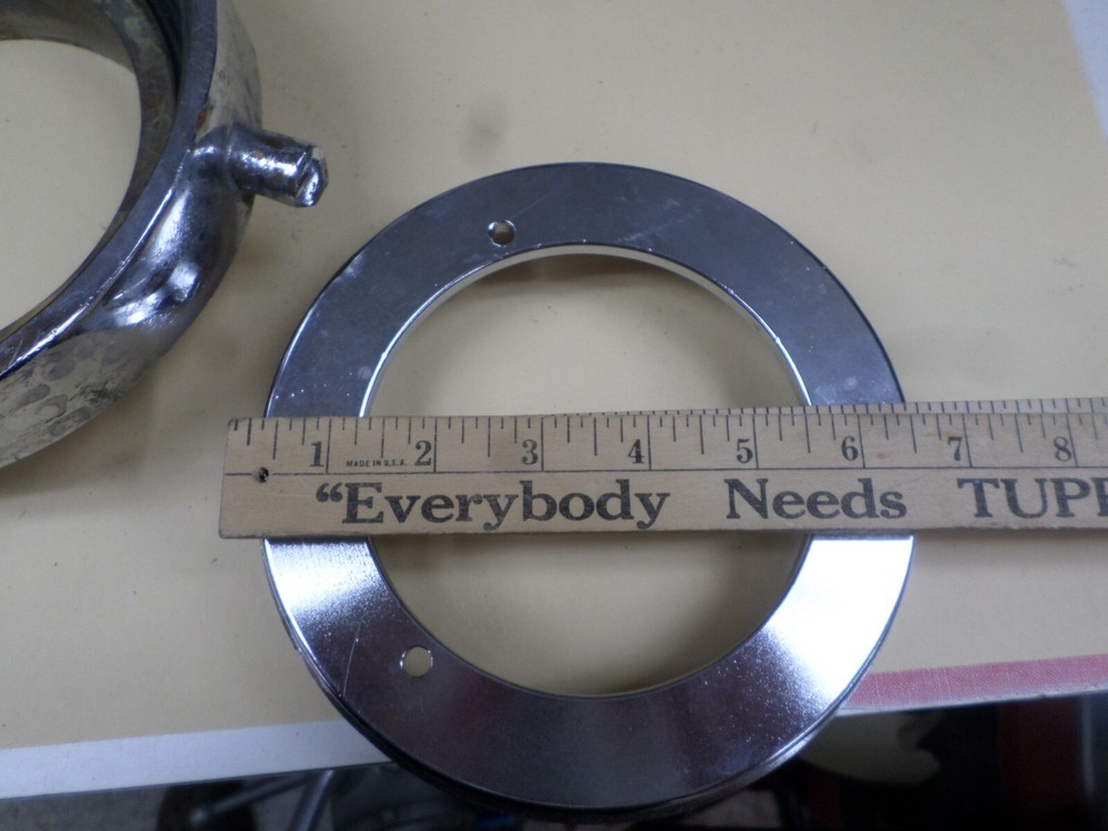 Vintage Chrome Brass Fire Hose Hydrant Adapter 5"