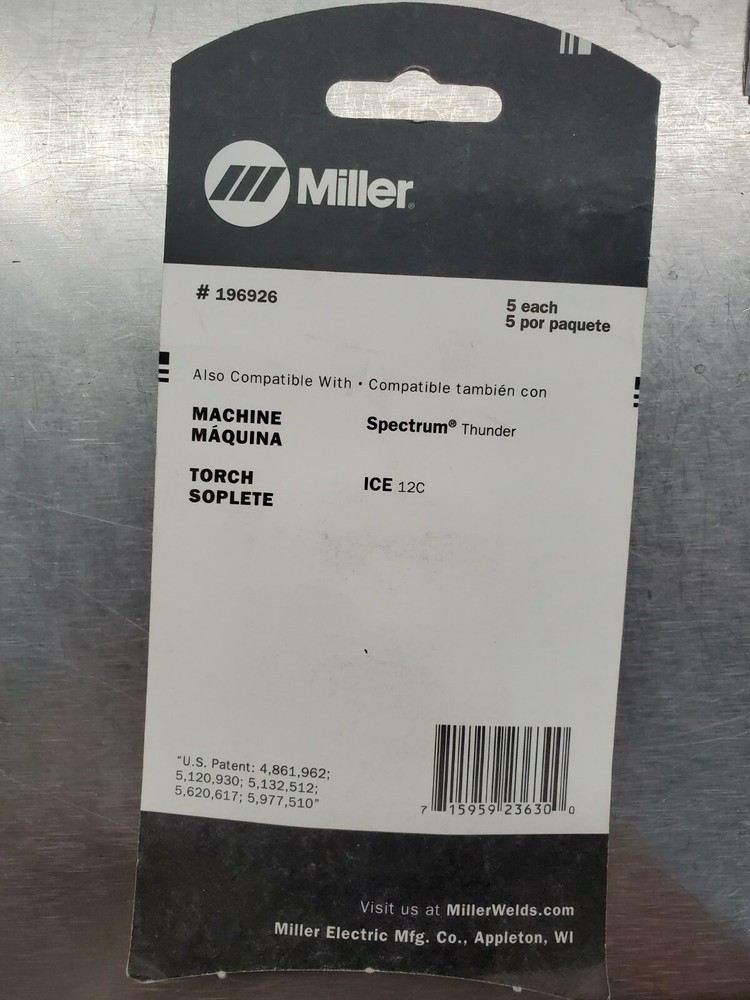 Miller 196926 Tip, Cutting, 12A, 5PK