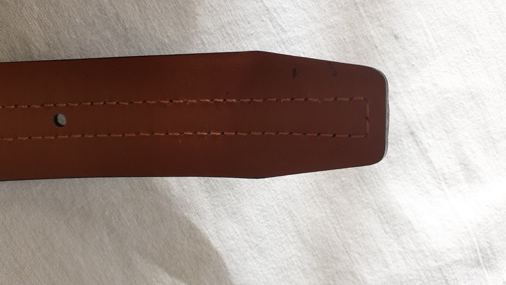 Leather conbipel belt