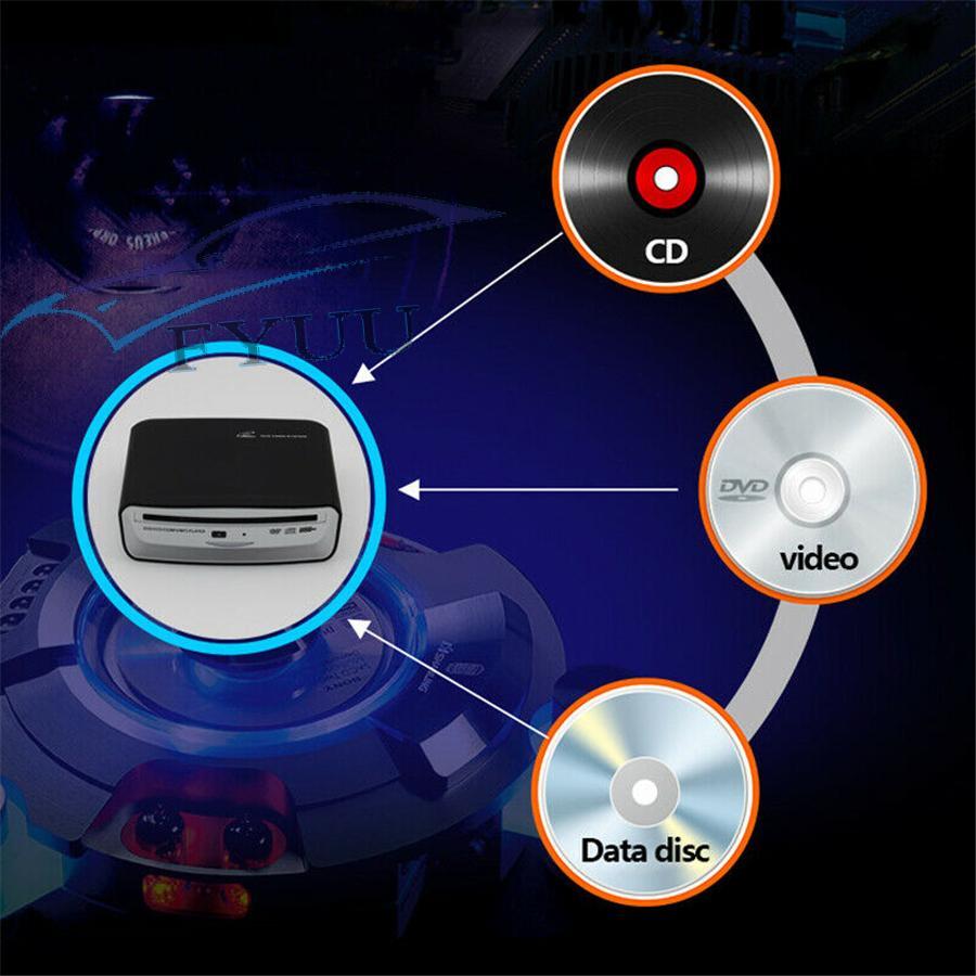 USB External CD VCD DVD MP4 Player For Car Android Version 4.0-8.1 Stereo Radio