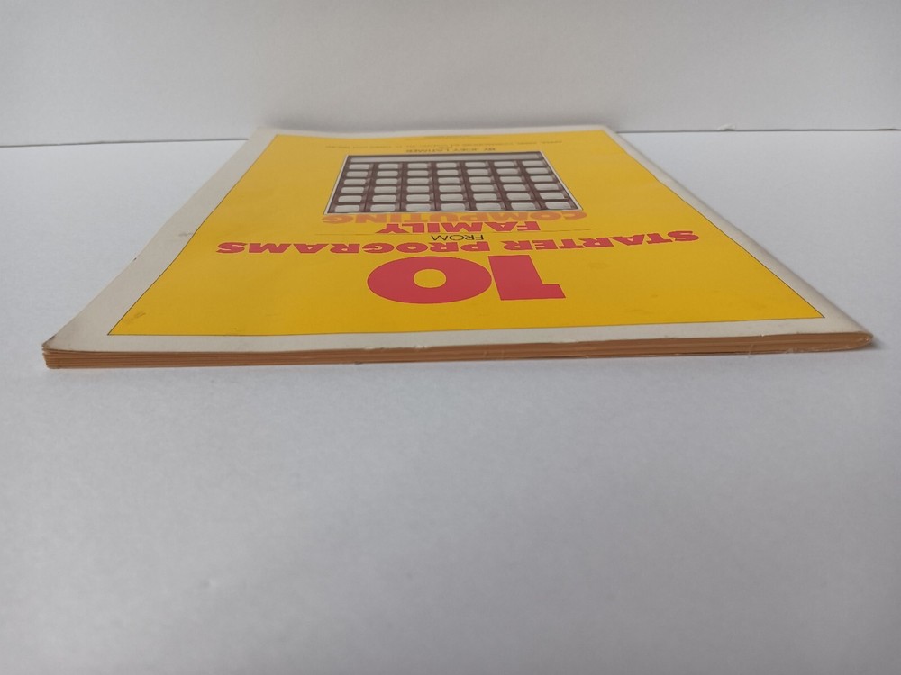 10 Starter Programs Family Computing Apple Atari Comm 64 Vic 20 TI Timex TRS-80